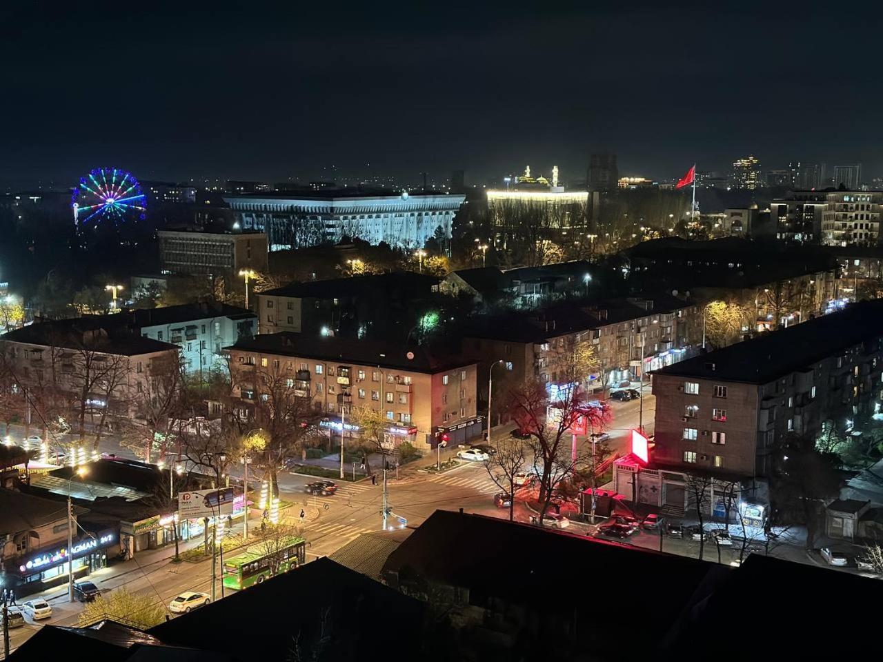 Apartment With City View On Sydykova St. 123 Bischkek Exterior foto