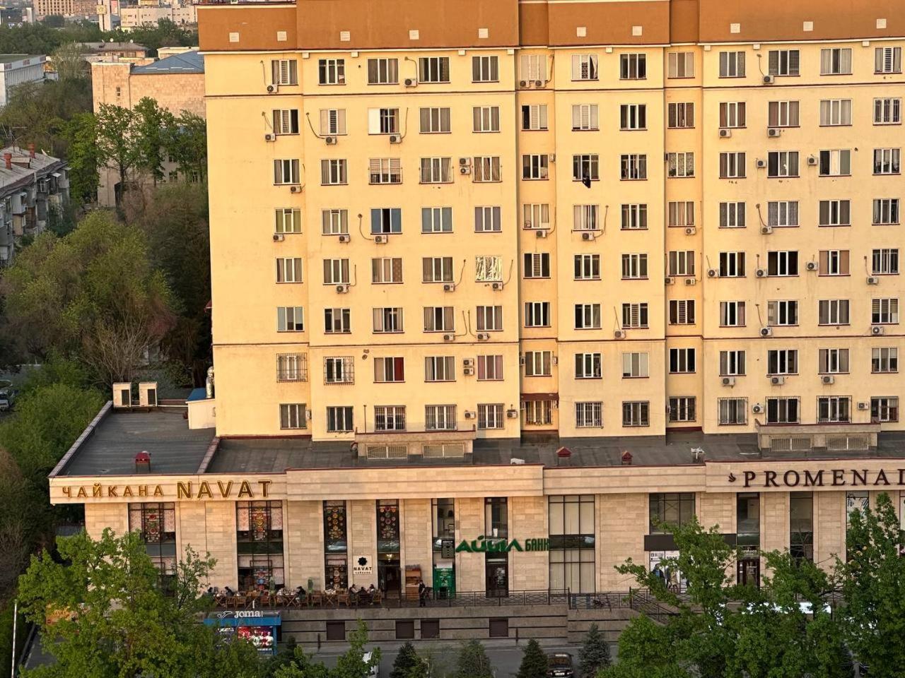 Apartment With City View On Sydykova St. 123 Bischkek Exterior foto